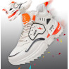 Zapatillas Urbanas "Vigorous" - Estilo Streetwear Blanco/Naranja